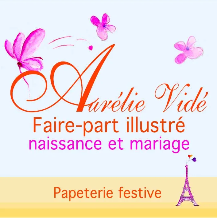 Aurélie Vidé faire-part - image 1